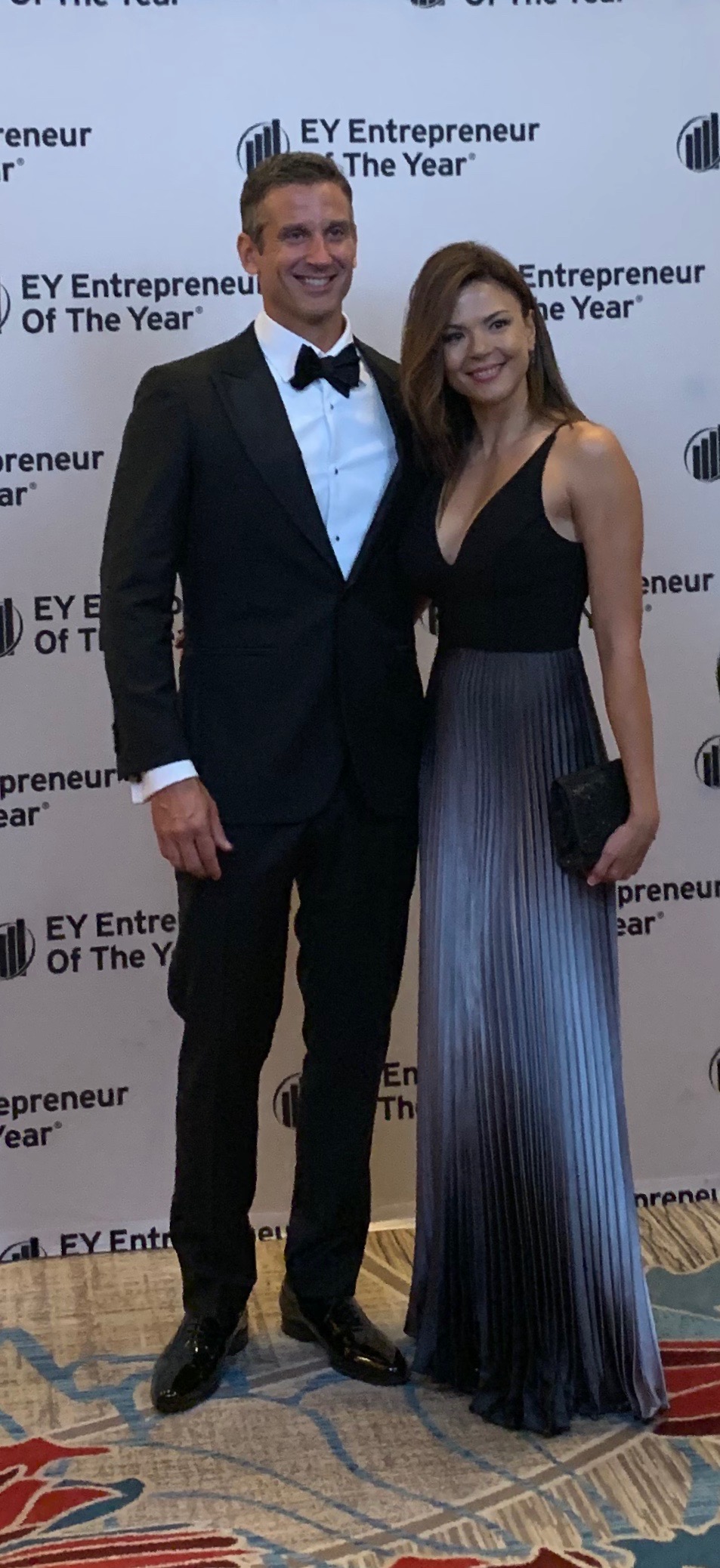 Rob and wife, Takhmina Ceravolo attend the EY Entrepreneur of the Year gala in Orlando, Florida