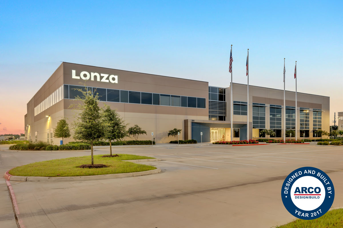 Lonza Biologics Completed in 2017 by ARCO Design/Build Houston