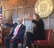 Dave Nassaney at Harvard Club of Boston with Caitlyn Jenner