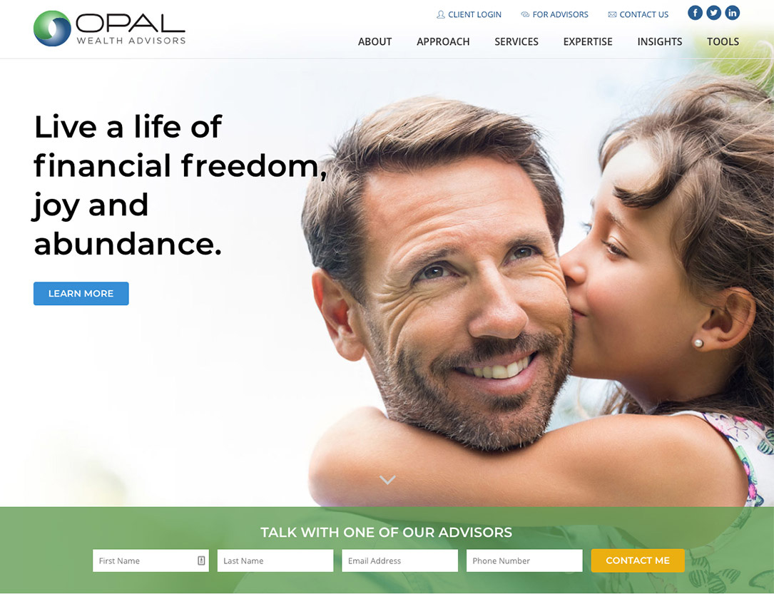 Opal Wealth Advisors Website