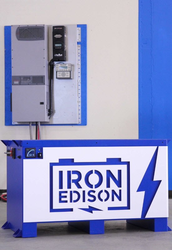 Nuvation Energy's battery management system (BMS) monitors and regulates each cell in the Iron Edison battery bank.