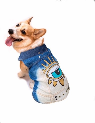 Handmade Denim Dog Jacket