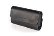 Dynamic Duo Glasses Case — black, thick, full-grain leather