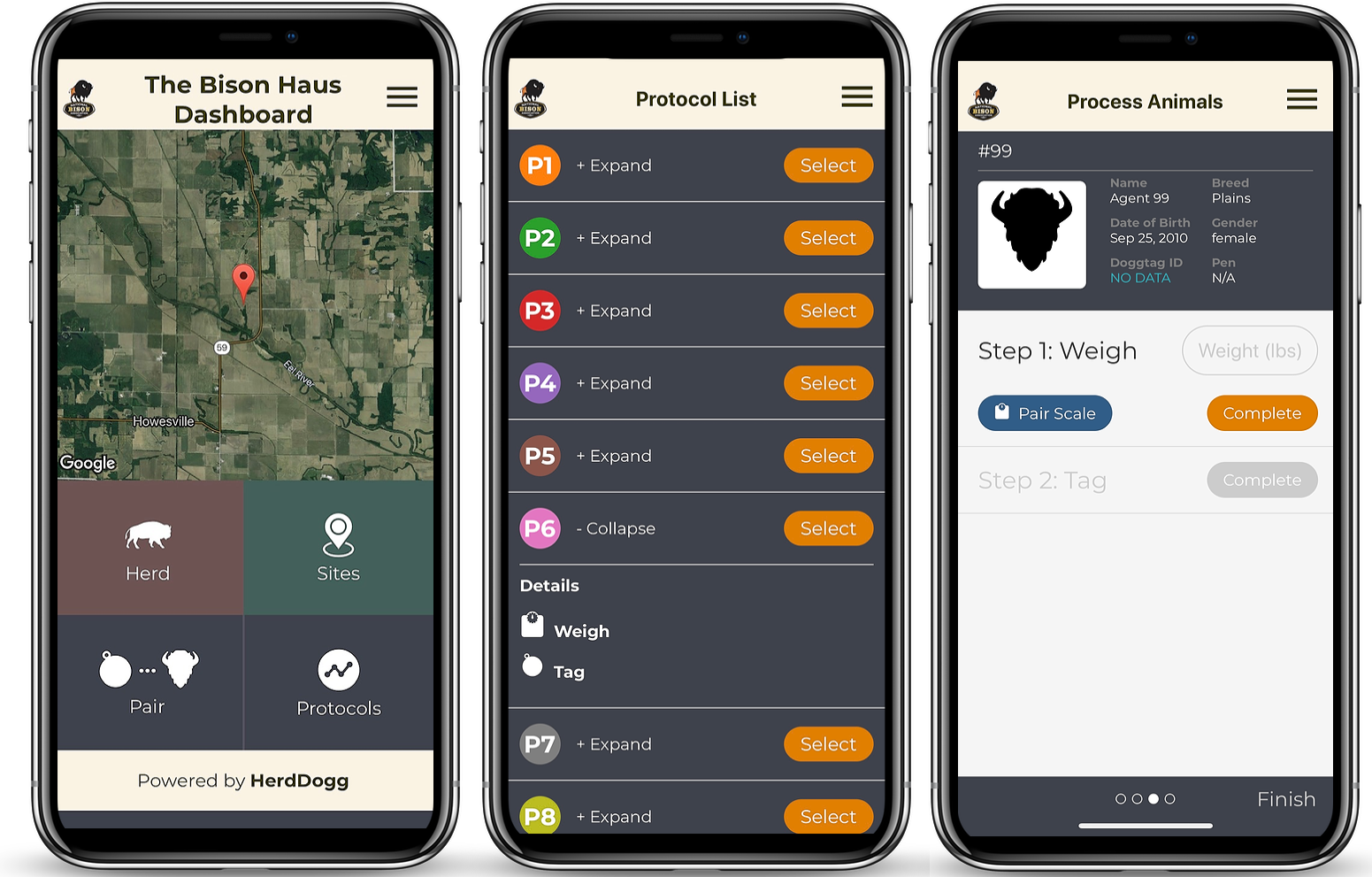 The app leverages HerdDogg’s technology to provide state-of-the-art tracking of livestock and to manage in-field workflows and data gateways to third-party apps.