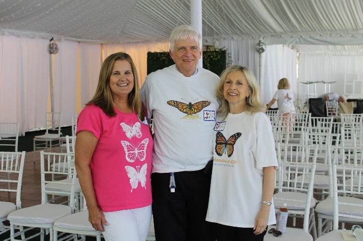 From left: Kim Gordon, MHC-LP, CT, bereavement coordinator, HOW (Rye); Bruce Page, MAT, MDiv, director of volunteers, HOW (Chappaqua); Karen Morrison Dreher, LCSW-R, bereavement coordinator, HOW (Rye)