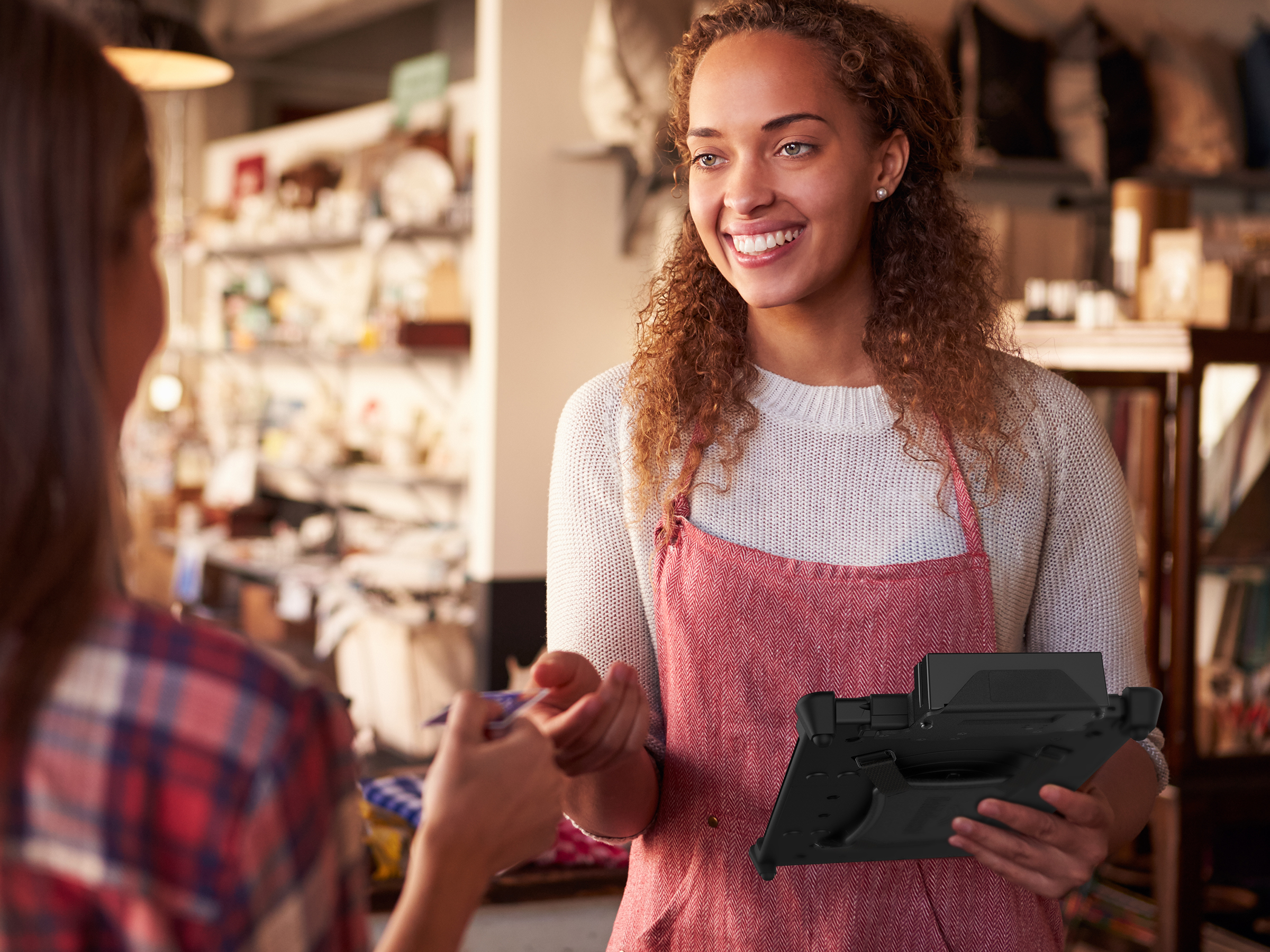 Microsoft Surface Pro and Surface Go Retail Ready Rugged Case with Magnetic Stripe Reader