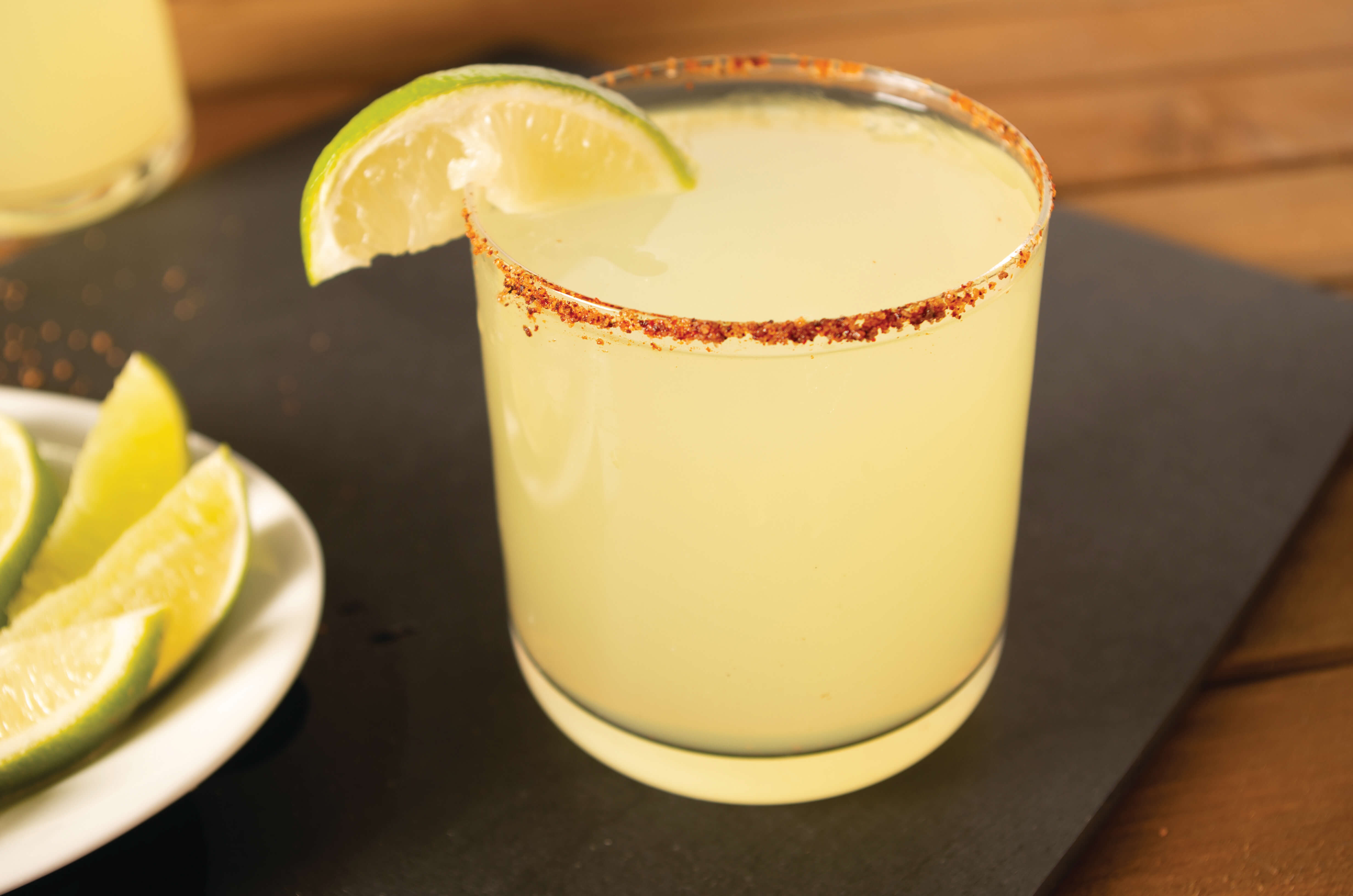Fuchs North America introduces Charred: The Smoke & Fire Collection.  Pictured is a delicious recipe featuring Fuchs’ Charred Chili Margarita Salt from the new collection.