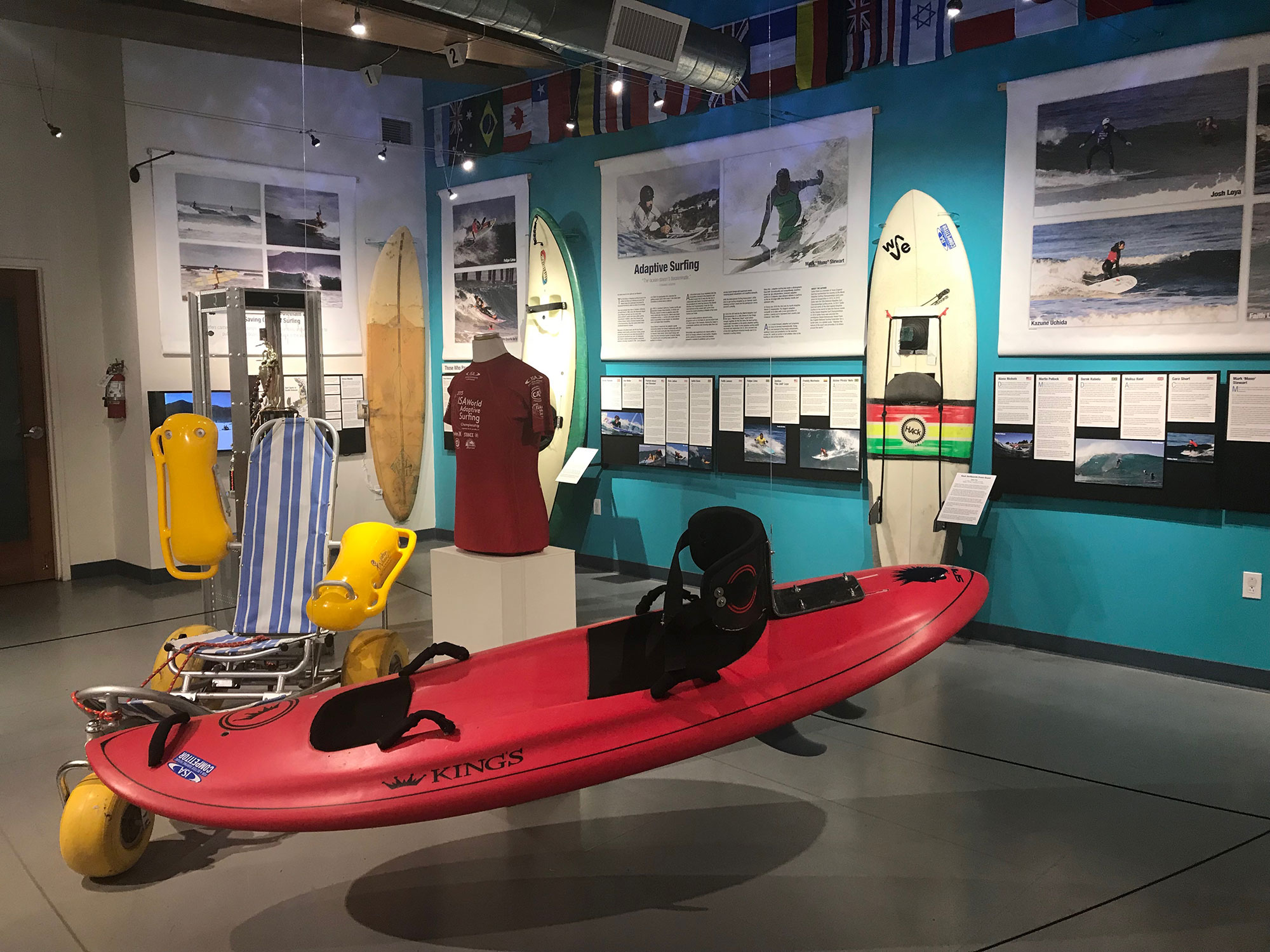 Healing Power of Waves display at California Surf Museum Oceanside.