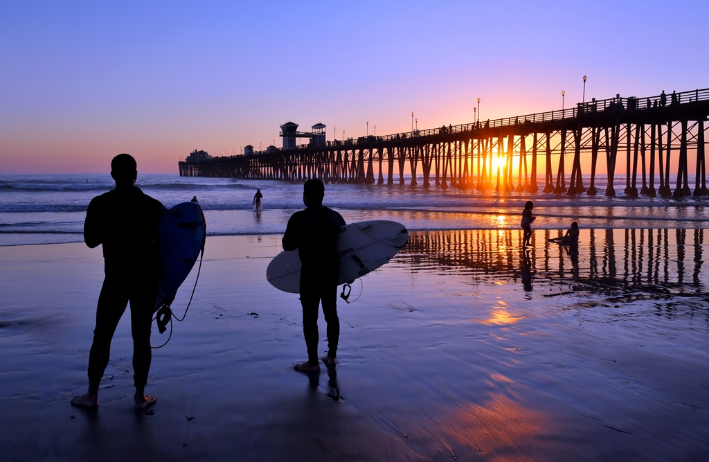 Oceanside's Pier attracts surfers from around the world and is known for having some of the most consistent surf on the West Coast.