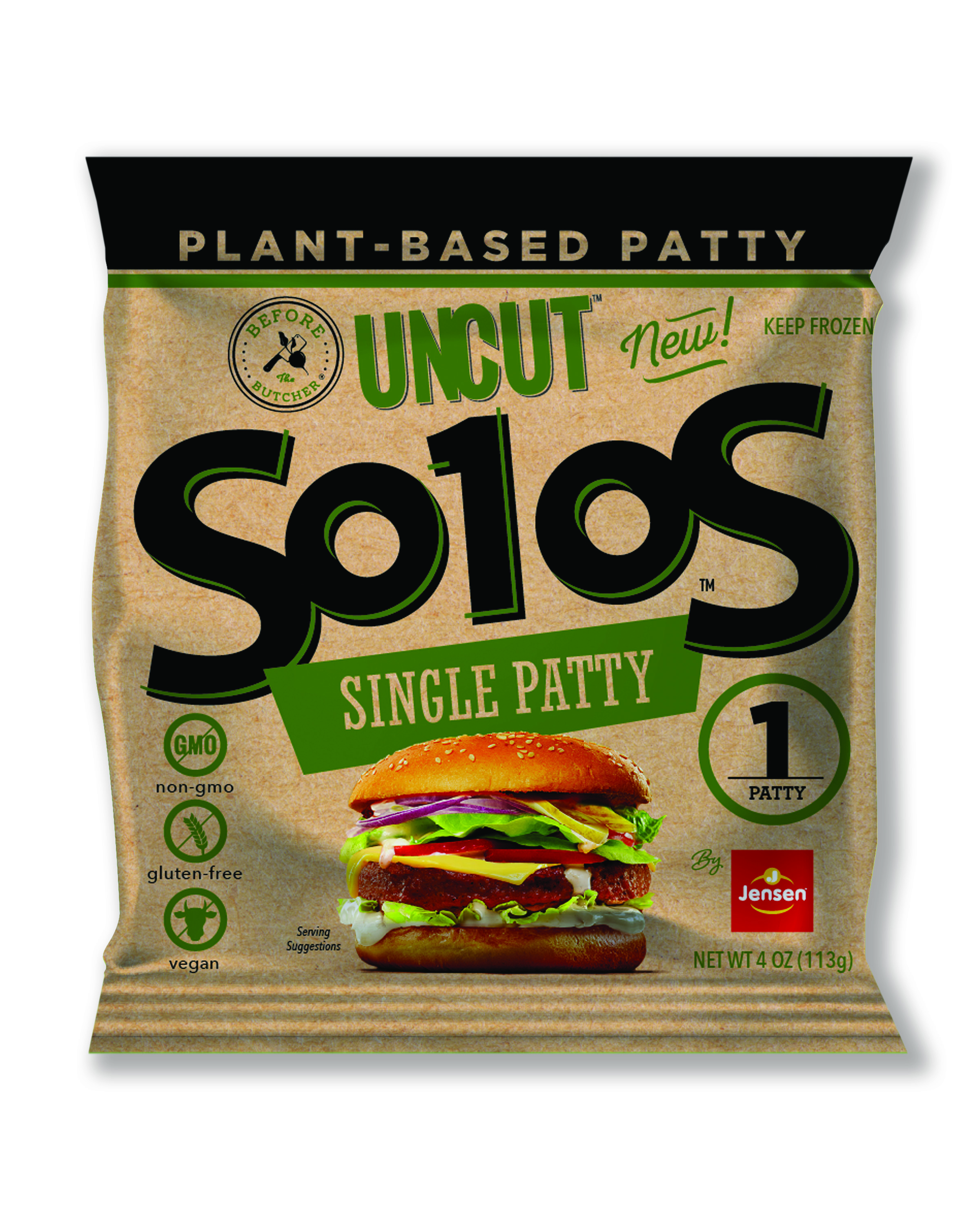 UNCUT™ Plant-based  – 100% plant-based, high in protein, gluten-free and non-GMO, amazing tasting burger