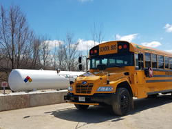Propane autogas school buses are on the ground at Experimental Aircraft Association’s AirVenture to transport thousands of visitors for this weeklong aviation celebration.