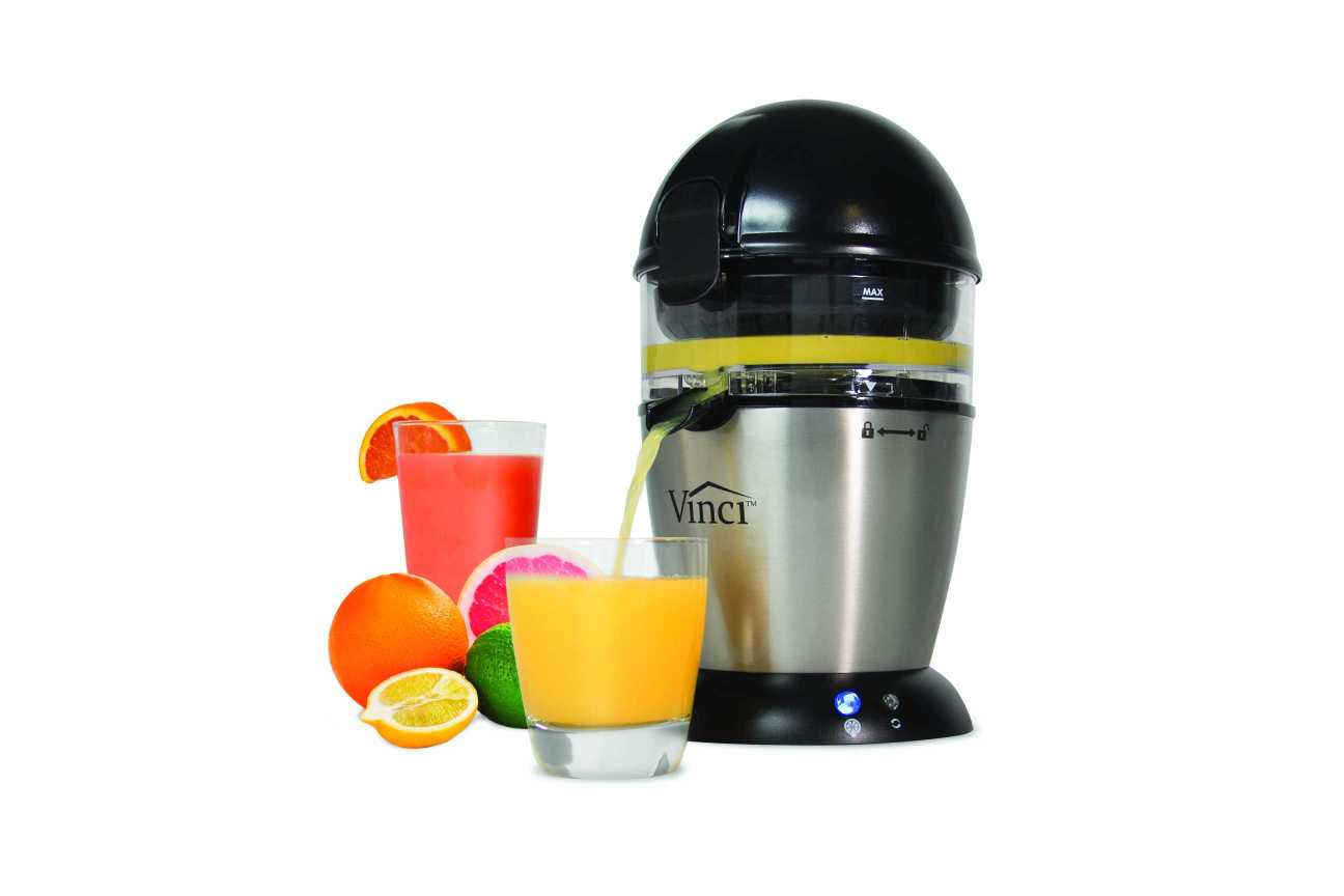 Hands-Free Citrus Juicer Only Countertop Appliance with Pressure-Sensitive Juicing Technology