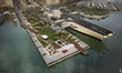 A new Navy Pier park concept replaces current acres of surface parking with opportunities to experience San Diego’s working port and “window to the bay” (image from Civitas/Studio 7G).