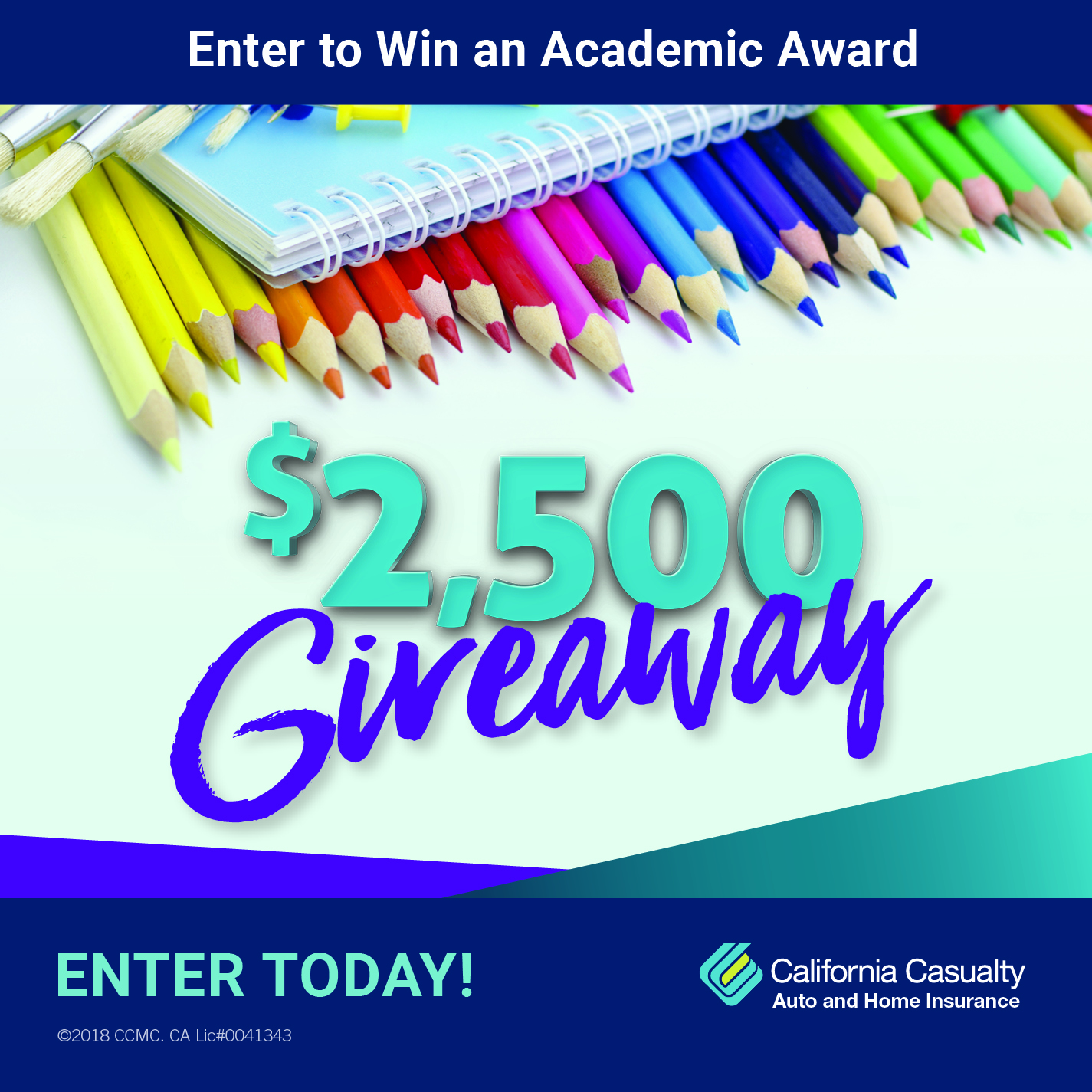 California Casualty's $2,500 Academic Award