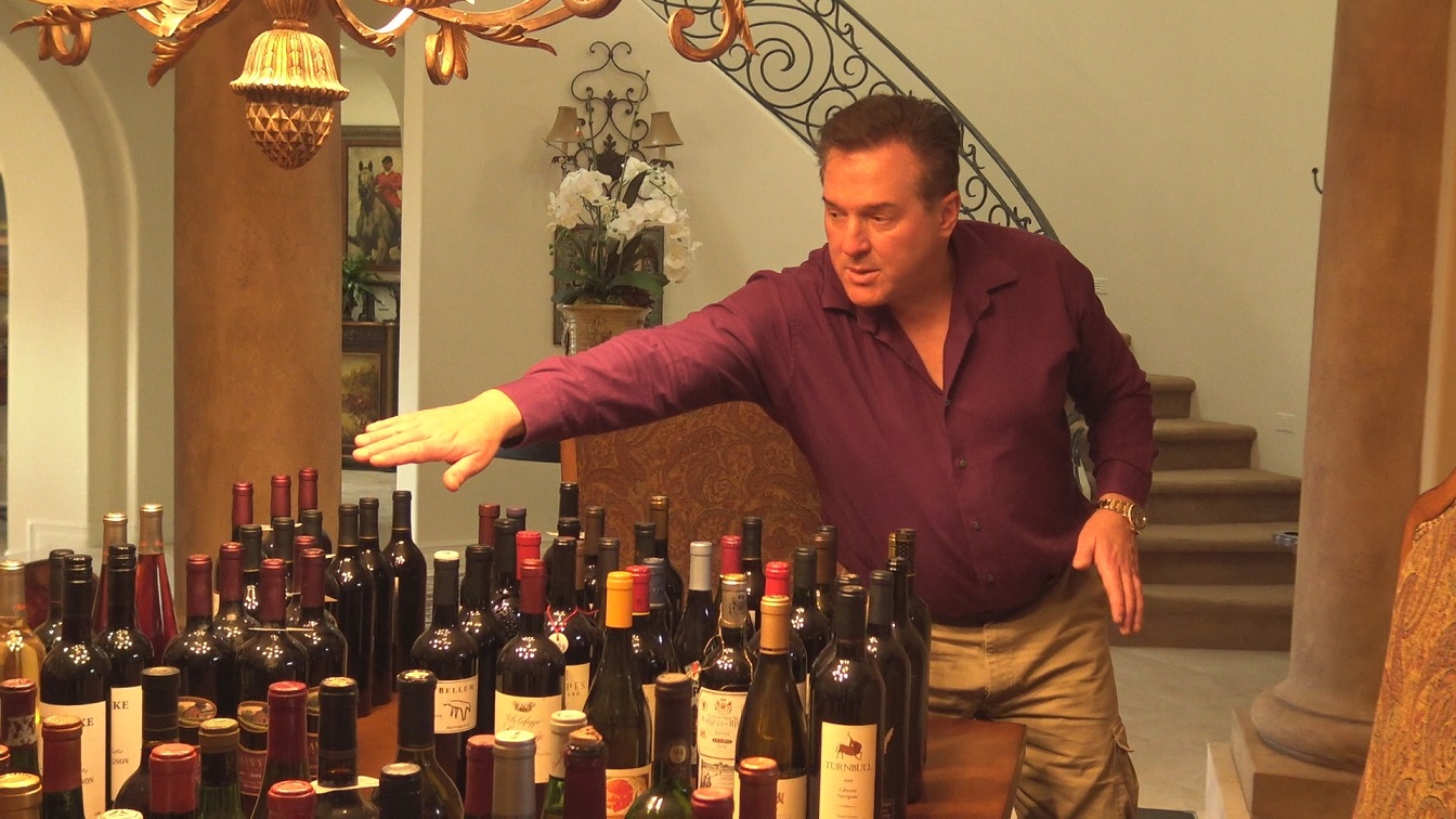 Wine appraisal expert Tom DiNardo performs wildfire damaged wine appraisals in Southern California.