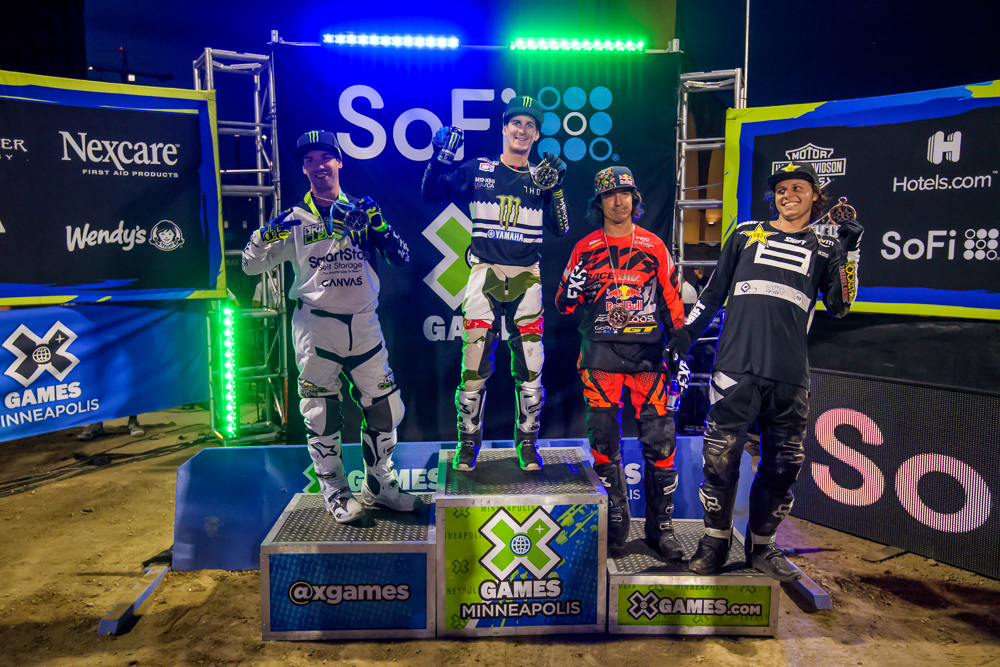 Monster Energy’s Jarryd McNeil Takes Gold and Teammate Bryce Hudson Takes Silver in Moto X Step Up at X Games Minneapolis 2019