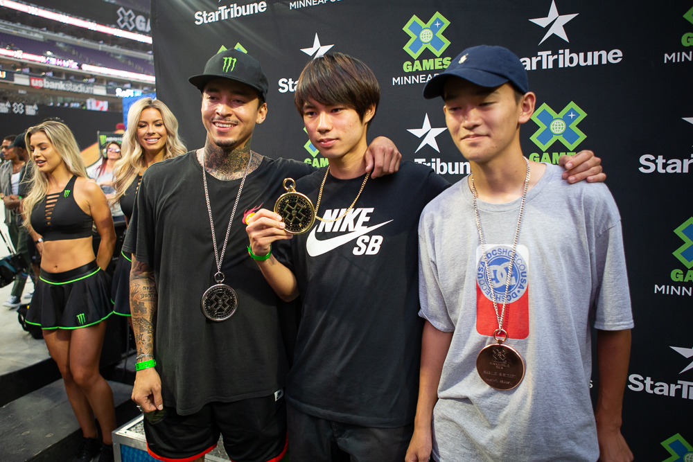 Monster Energy’s Nyjah Huston Takes Silver In High-Stakes Final In The Monster Energy Men’s Skateboard Street at X Games Minneapolis 2019