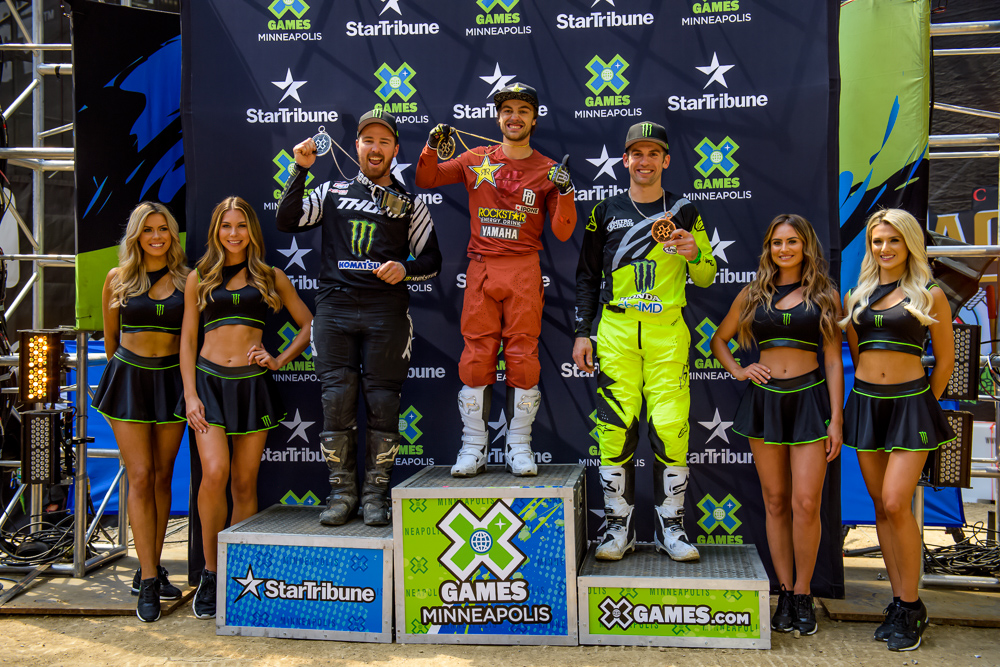 Monster Energy’s Jackson Strong Takes Silver and Josh Sheehan Takes Bronze in  Moto X Best Trick at X Games Minneapolis 2019