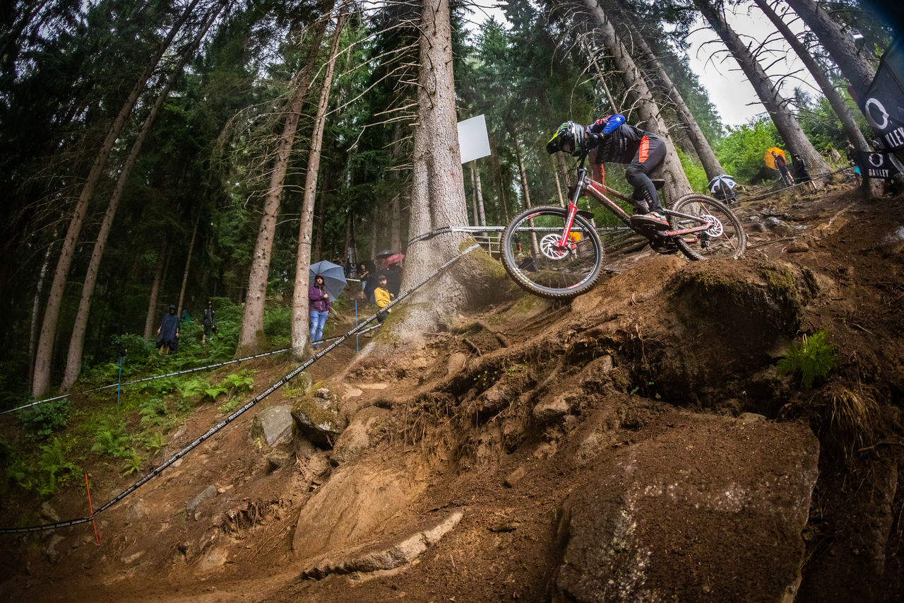 Monster Energy's Troy Brosnan Competed in the UCI Mountain Bike Downhill  World Cup in Val di Sole, Italy
