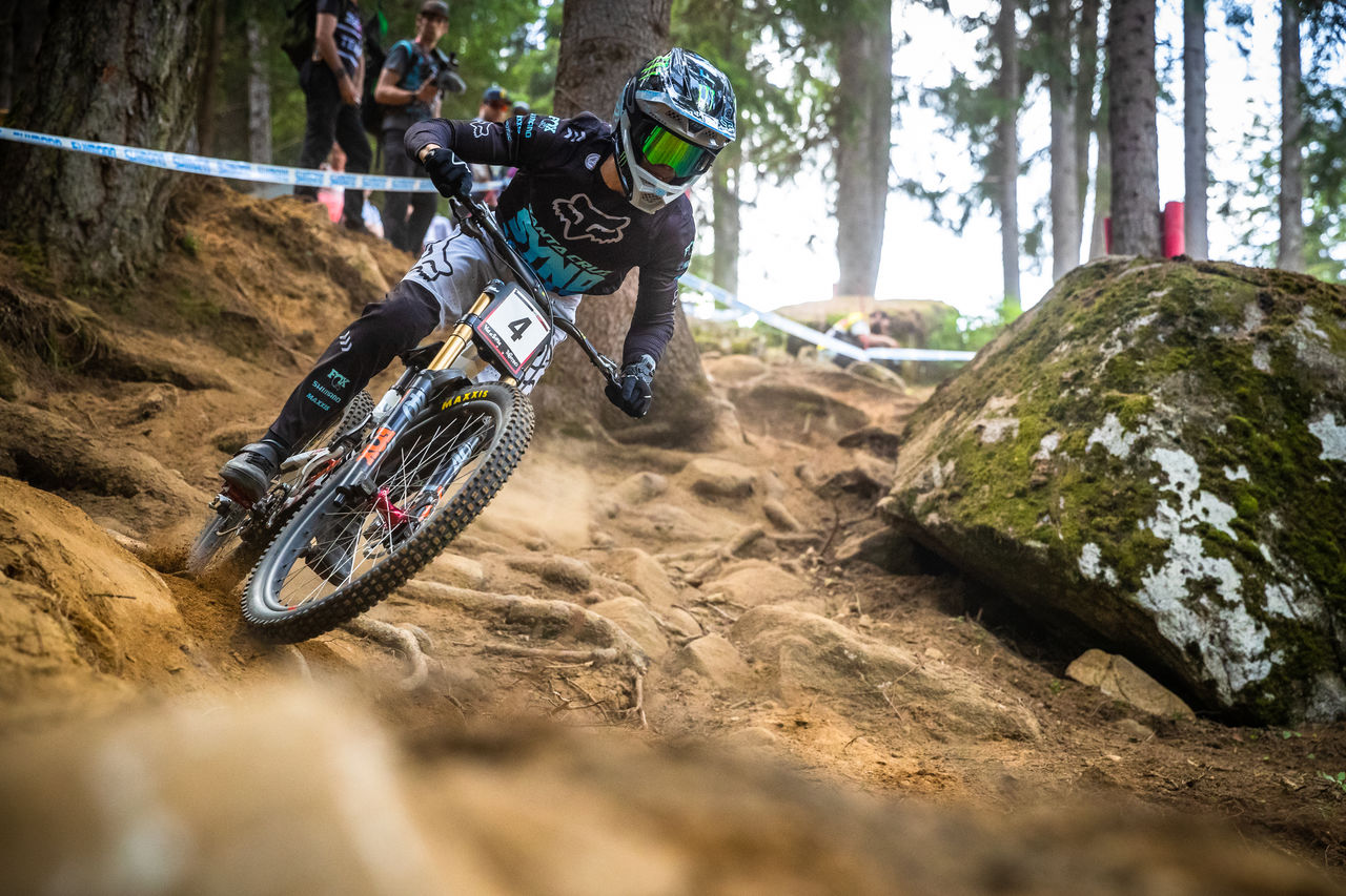 Monster Energy’s Loris Vergier Takes Third Place at the UCI Mountain Bike Downhill  World Cup in Val di Sole, Italy