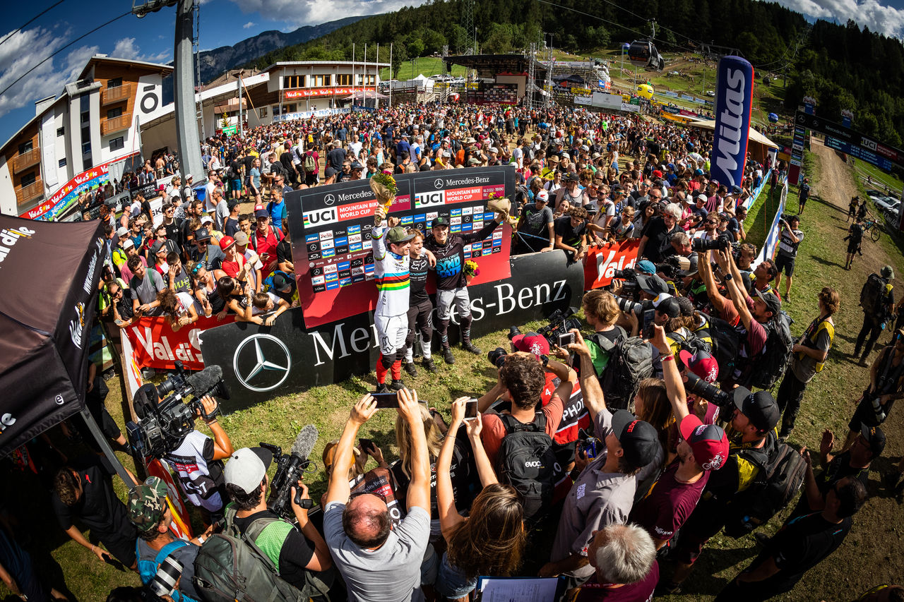 Monster Energy’s Loris Vergier Takes Third Place at the UCI Mountain Bike Downhill  World Cup in Val di Sole, Italy