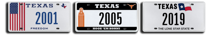 Plates from 2001 to 2019
