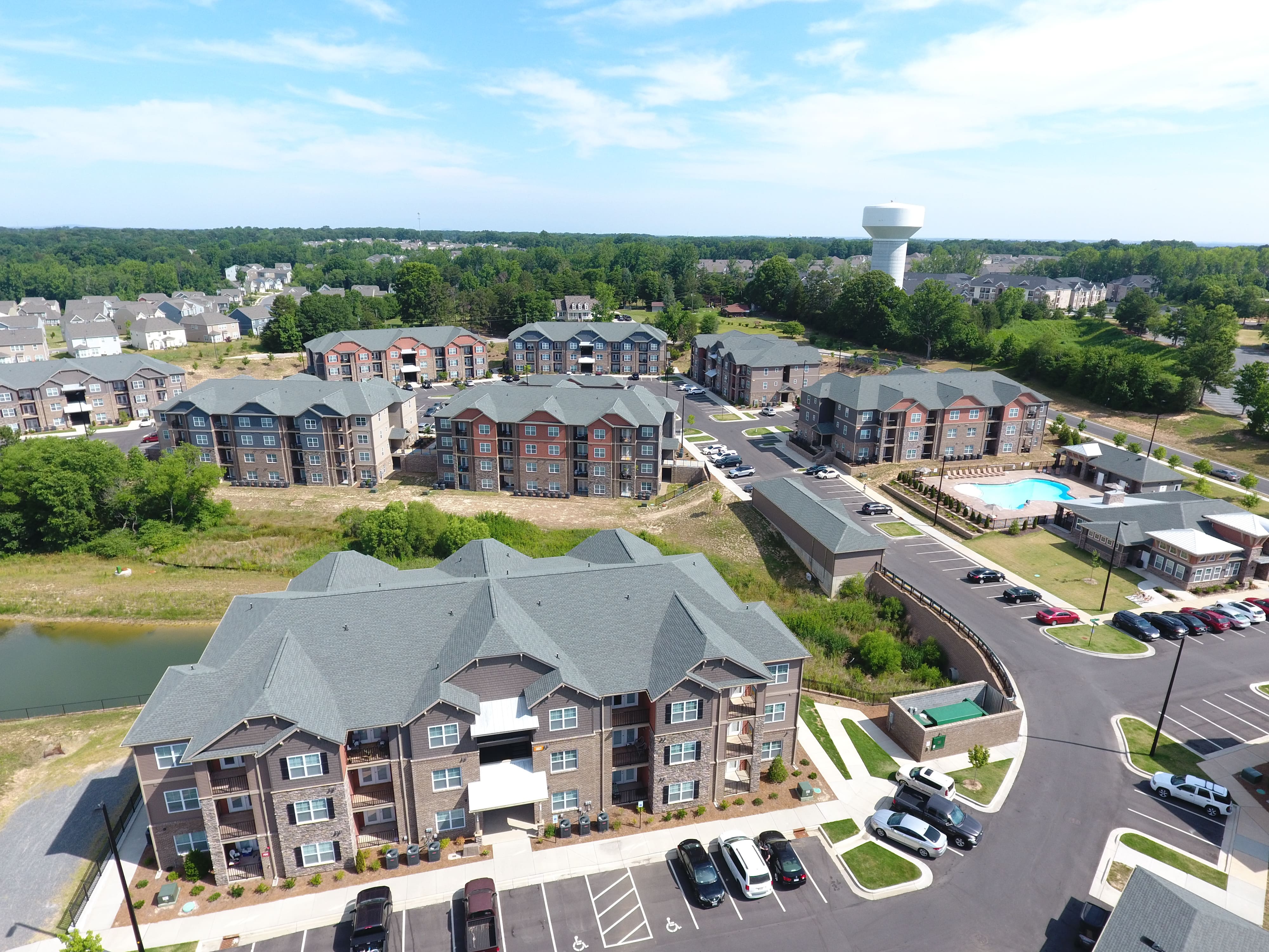 Drucker and Falk Expands in Charlotte, North Caroline with MLA Properties Evolve at Tega Cay Aerial View