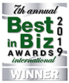 Best in Biz Awards 2019 International silver winner logo