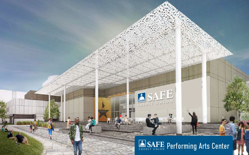Artist's rendering of the SAFE Credit Union Performing Arts Center.