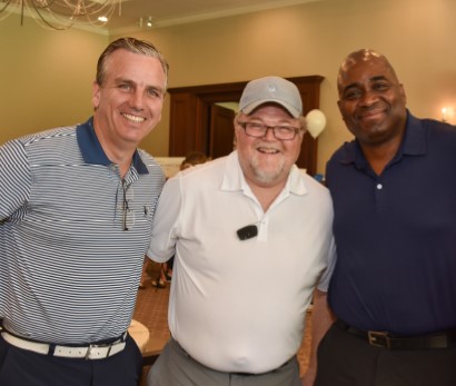 Pictured (left to right): Dan Donovan, Vice President/National Sales Manager for WABC-TV and Calvary Fund board member; Timothy Barr, Executive Vice President of Calvary Fund; and Reginald Goins.