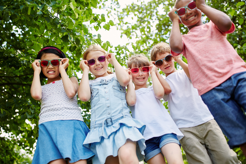 It is important to wear sunglasses from a young age