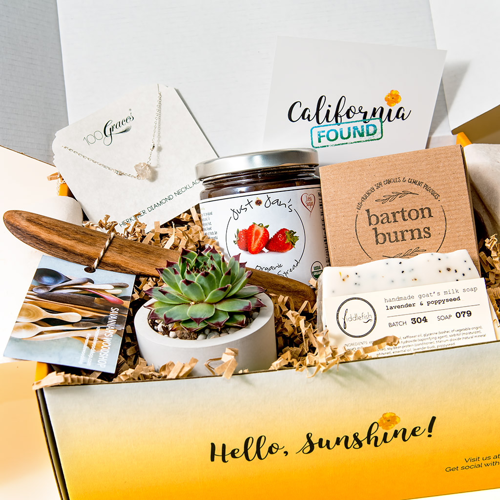 Expertly curated collections of California artisan products.