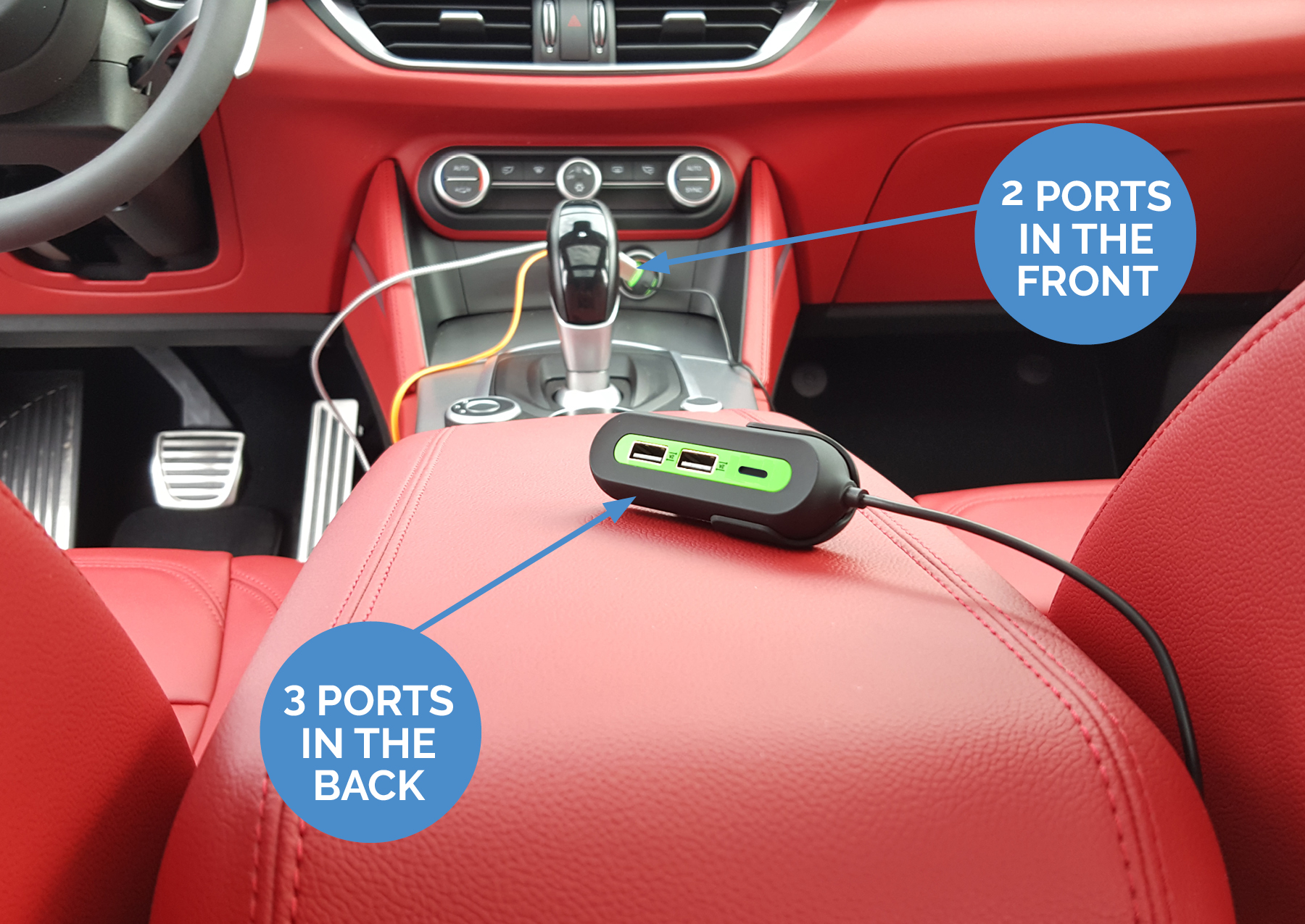 X5+ Front and Back Charging Hubs