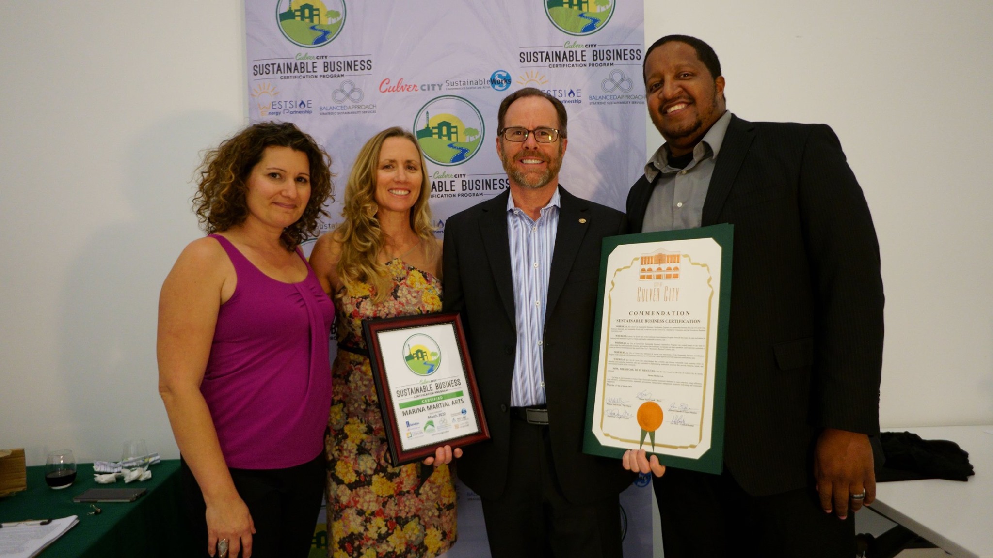 Green Certification Commendation from Culver City Council