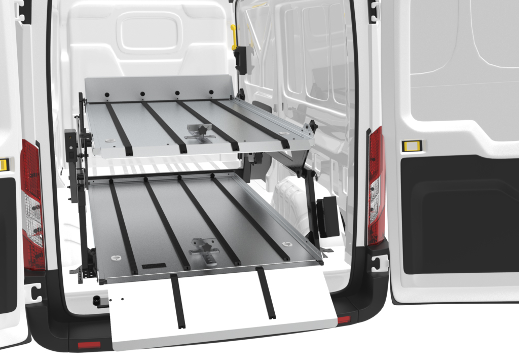 The newest in Link’s long line of innovative transport products, the DD2000-XLC doubles the carrying capacity of the cargo vans it is designed to supplement.