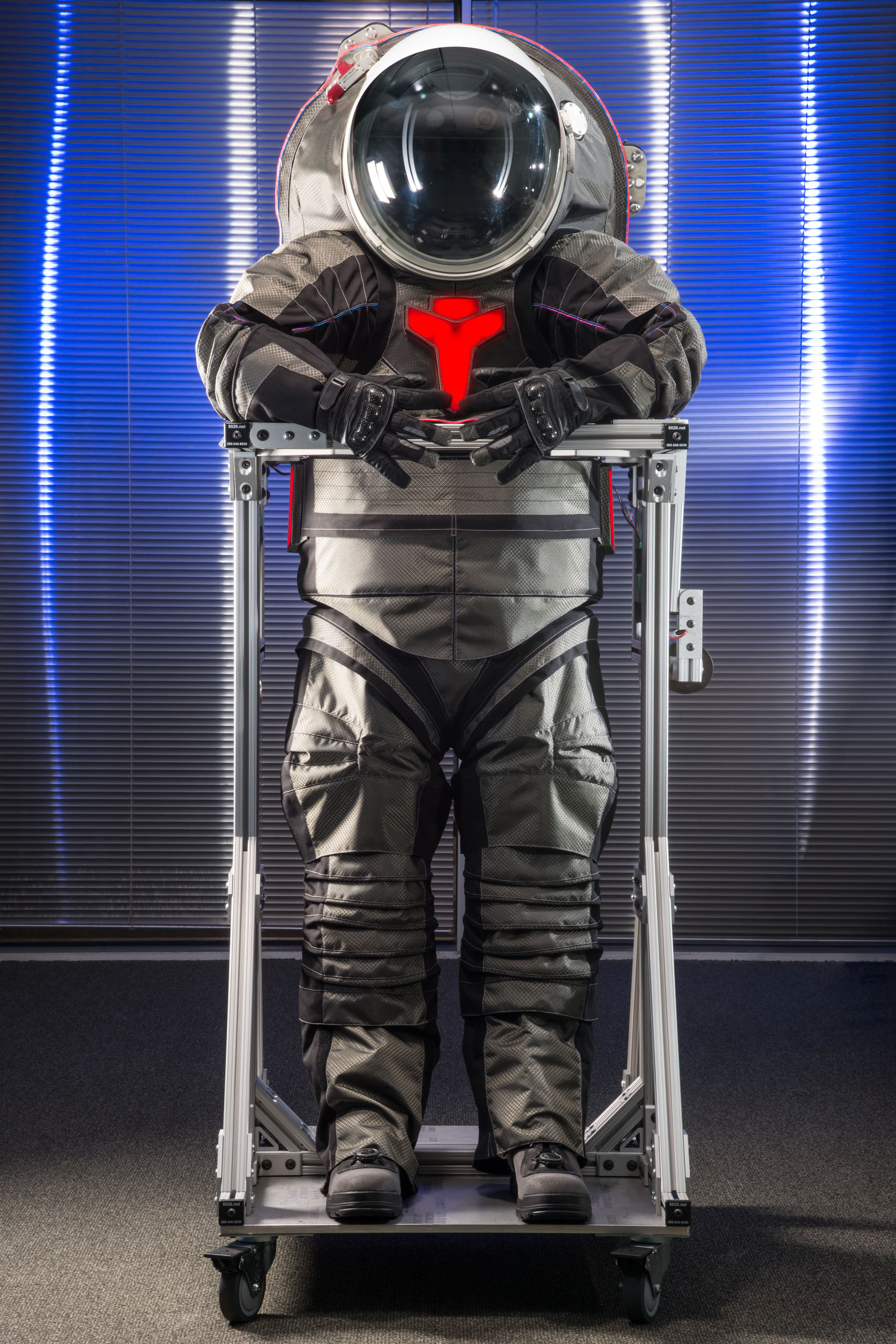 ILC Dover’s Z-2 spacesuit incorporated advanced carbon composite structures and a new elliptical helmet for improved performance over Mark III.  (Photo/NASA)