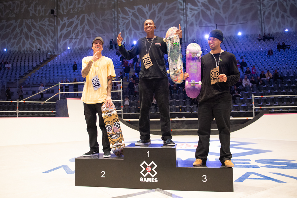 Monster Energy’s Ishod Wair Takes Gold and Kelvin Hoefler Takes Bronze  in Men’s Skateboard Street at X Games Norway 2019