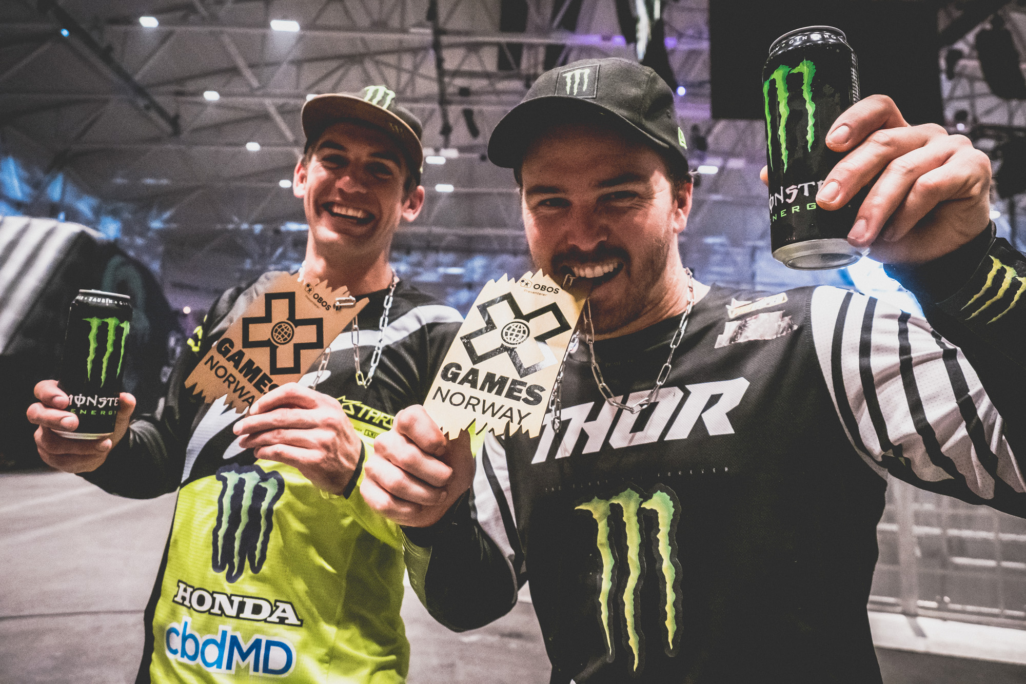 Monster Energy's Jackson Strong and Josh Sheehan Take Gold and Bronze in Moto X Best Trick at X Games Norway 2019