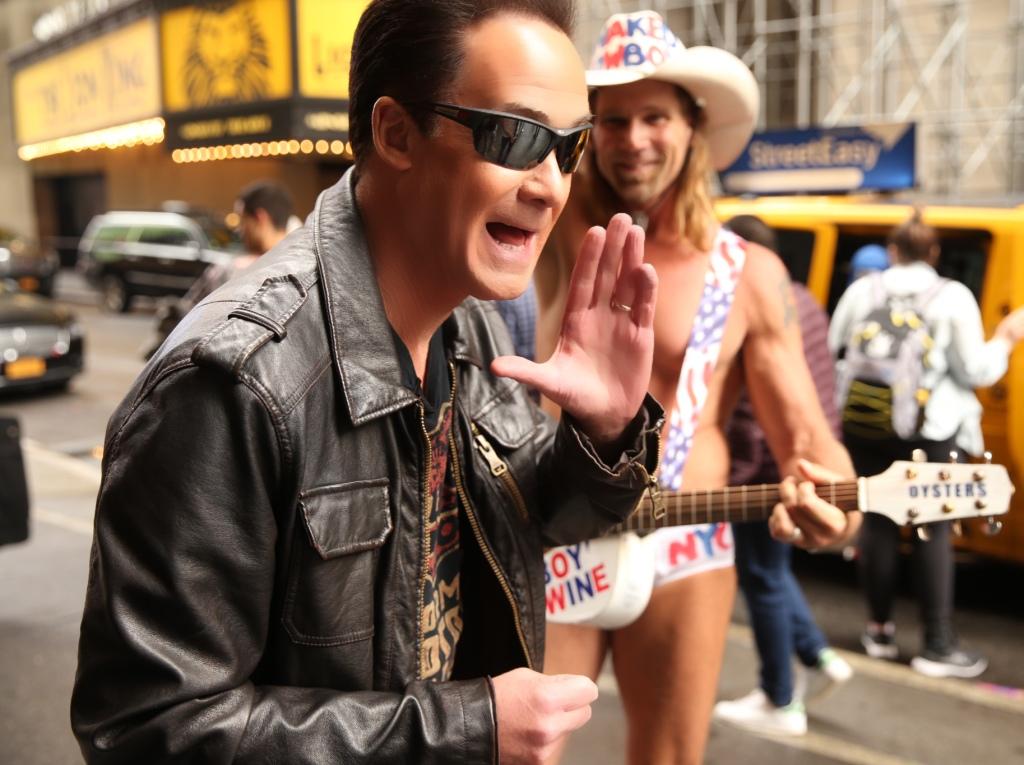 The Jersey Outlaw and The Naked Cowboy take you on a wild and crazy ride in Times Square NYC