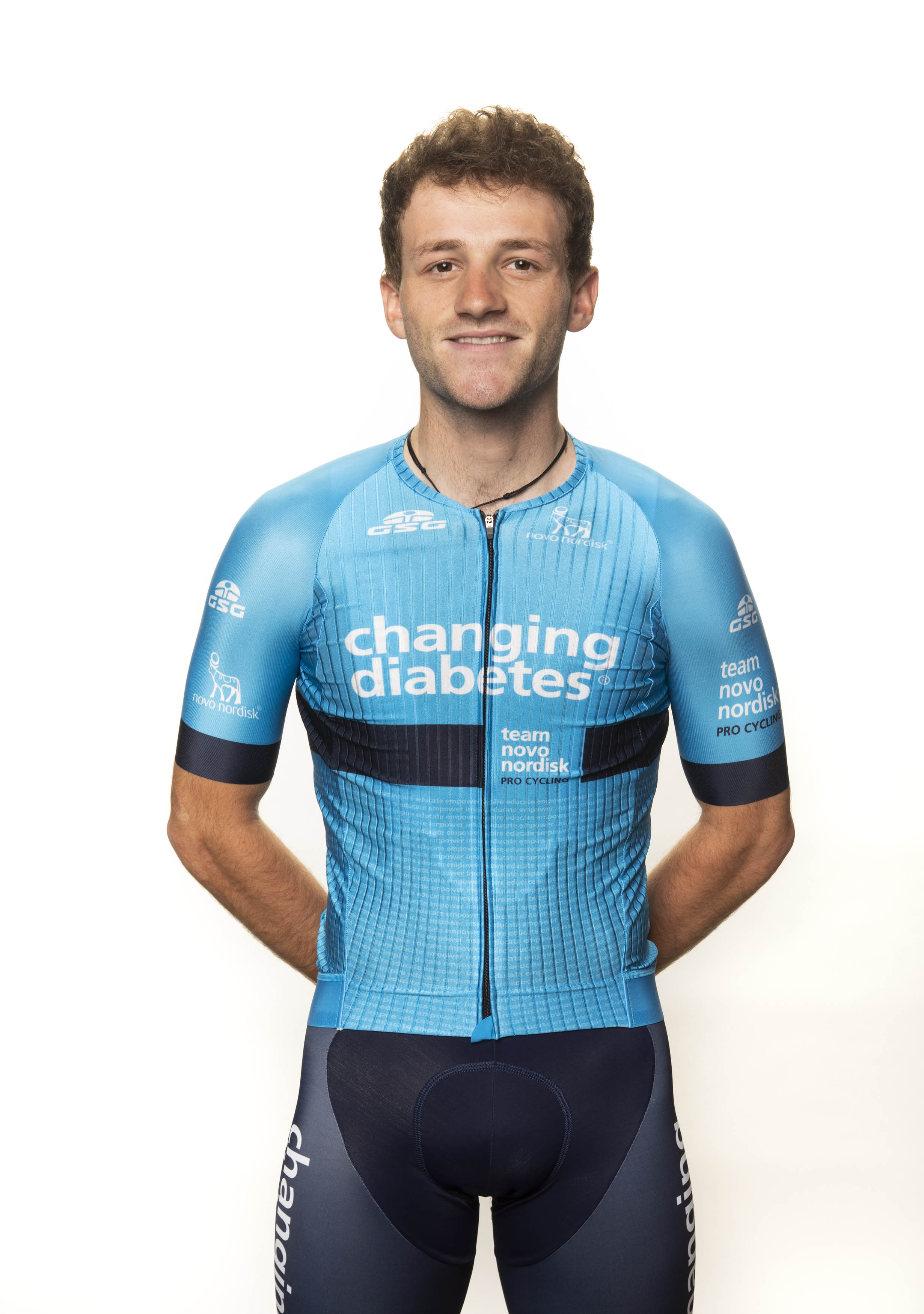 Hamish has raced for Team Novo Nordisk's junior and development squads.