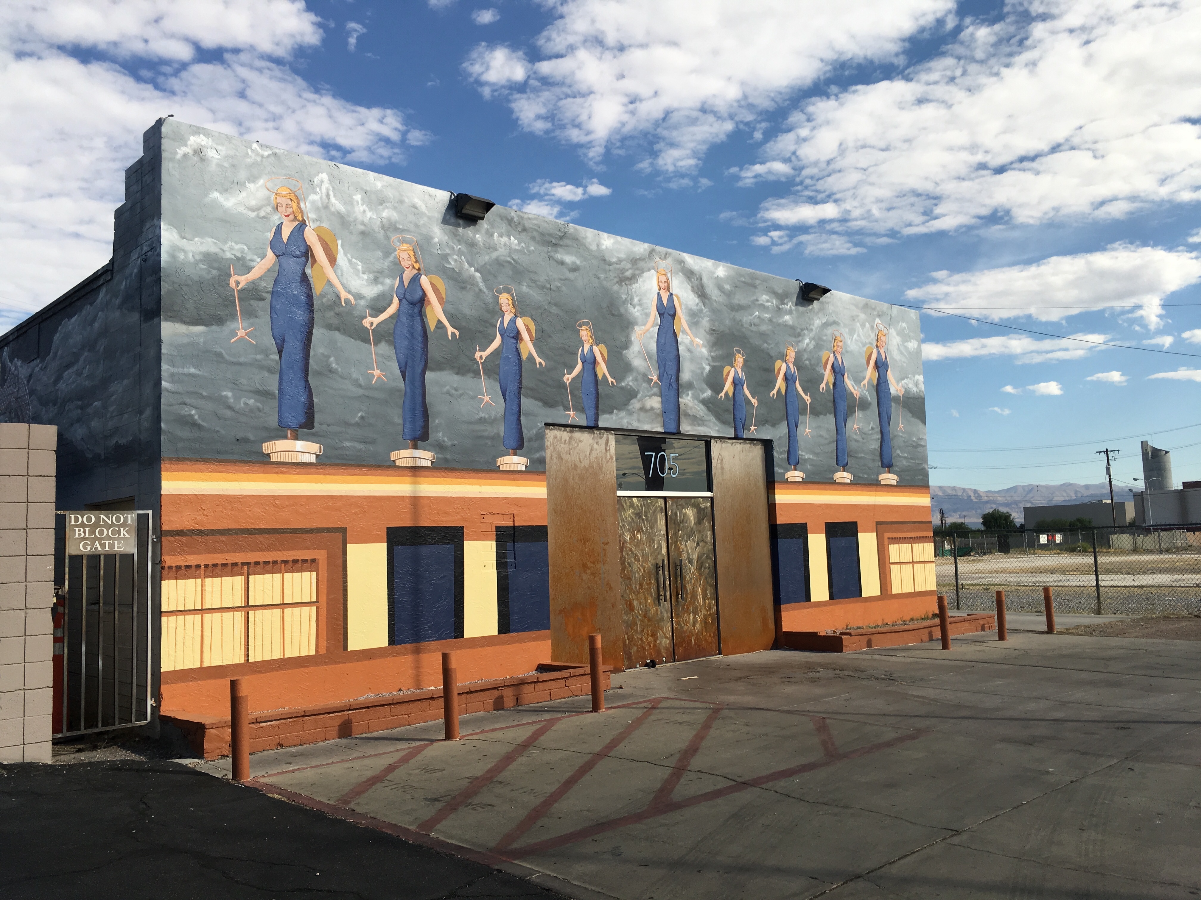 "A Phalanx of Angels Ascending' by James Stanford at The 705, an arts incubator, located in Downtown Las Vegas.