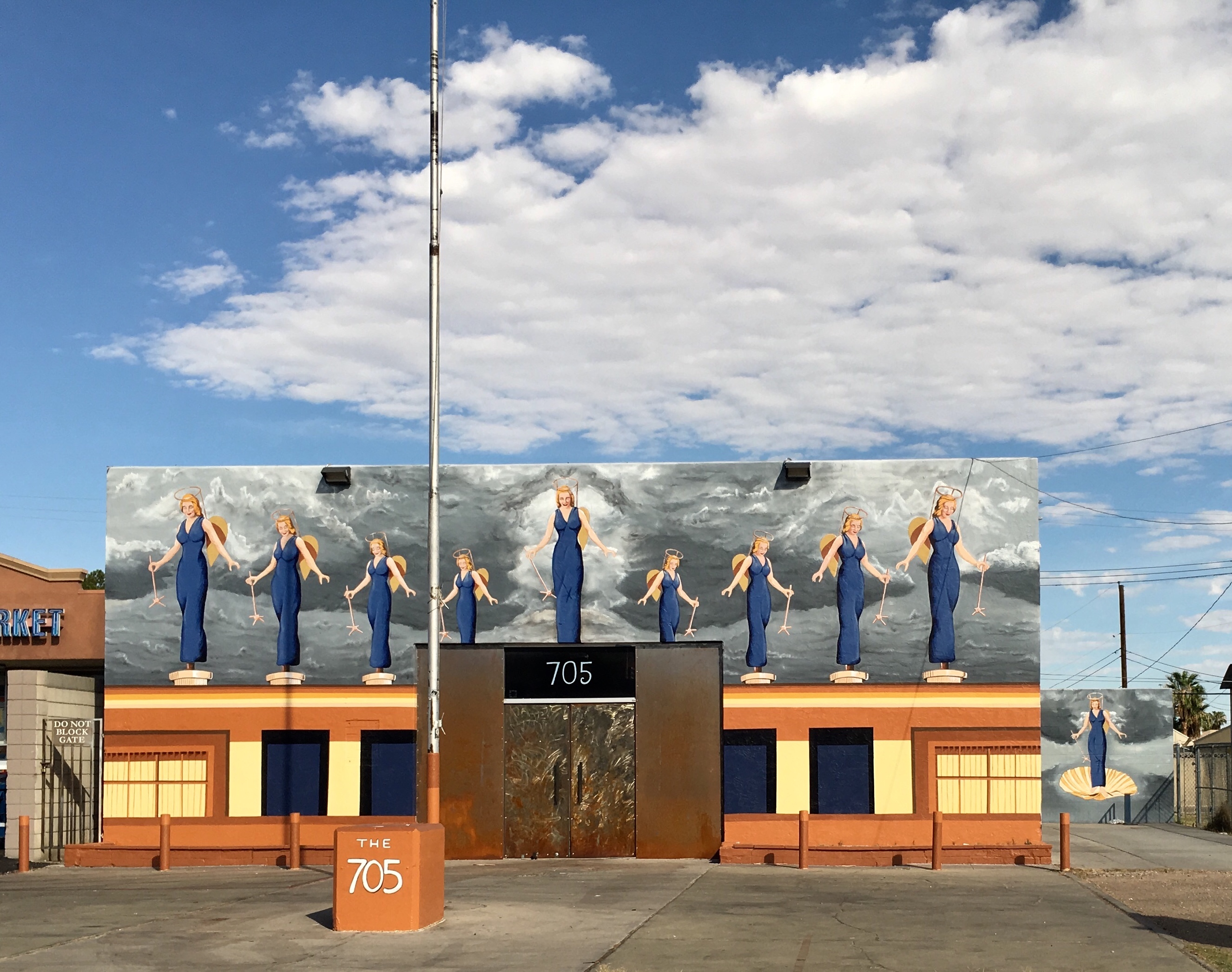 'A Phalanx of Angels Ascending' by Las Vegas artist James Stanford as seen from 705 Las Vegas Boulevard North.