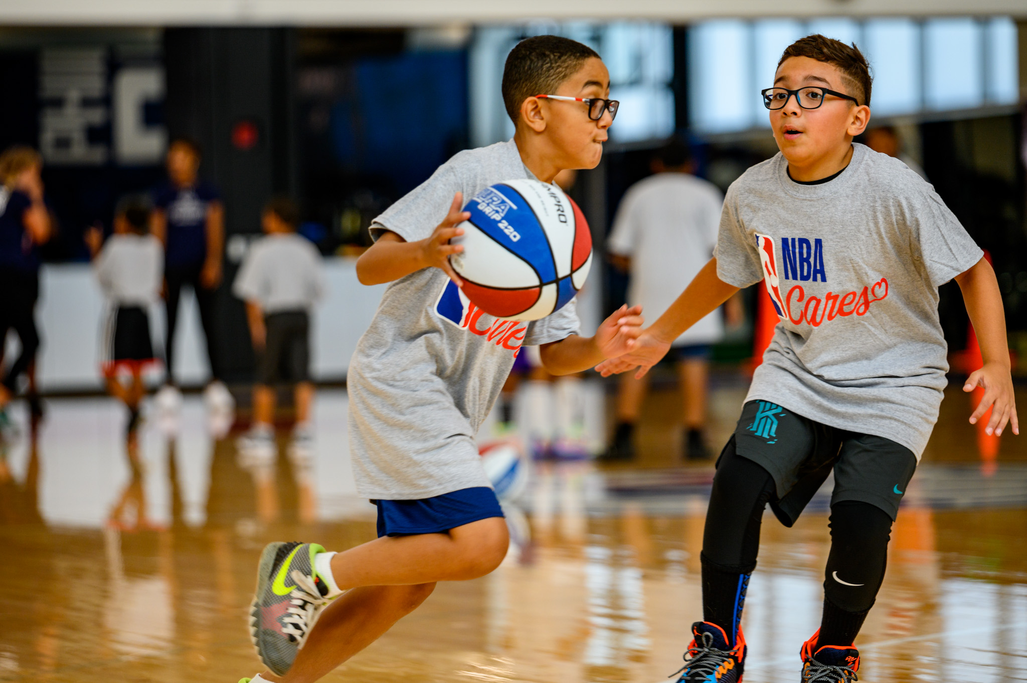 Youth participants of The Erving Clinic presented by The 76ers, Toyota and Jefferson enjoyed a special day at the Sixers Practice Facility on September 7