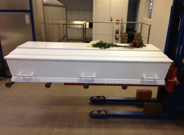 Coffin Lifter to Support, Rotate and Transport Coffins
