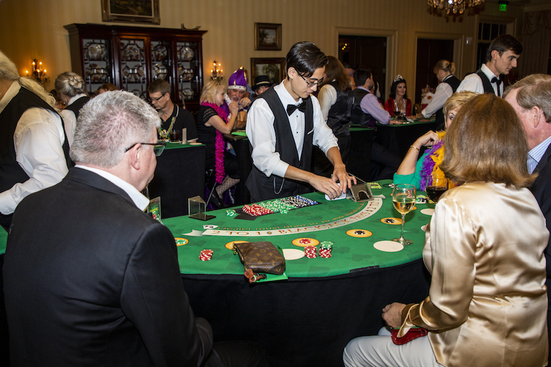 VWS clients and guests play casino games to raise money for local student scholarships.