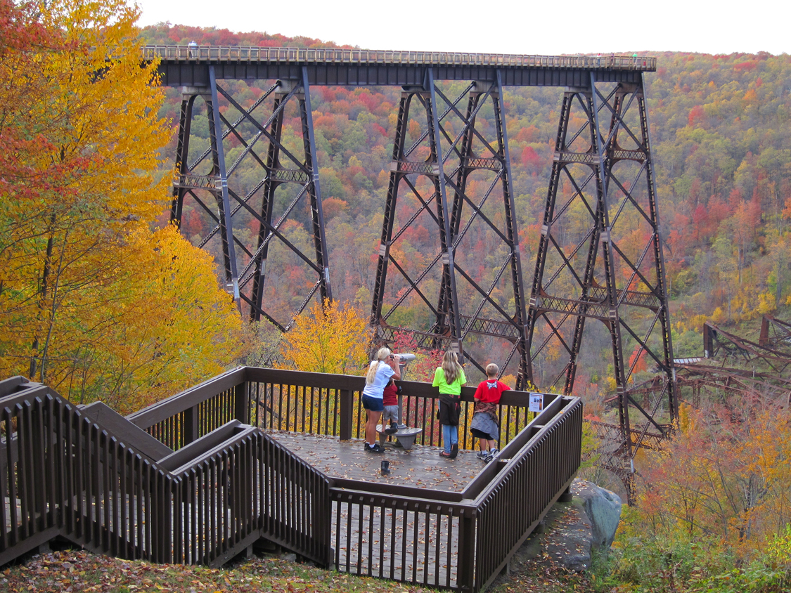 Kinzua Sky Walk in the Kinzua Bridge State Park in Mt. Jewett, Pa.