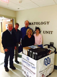 Lake Shore Savings Bank on a Mikey's Way Day. Pictured are employees of Lake Shore Savings Bank, including Dan Reininga, President and CEO.