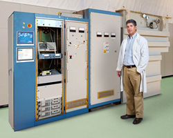 The DTI ESS Klystron Production Test Stand permits the testing of klystrons at full ESS specifications.