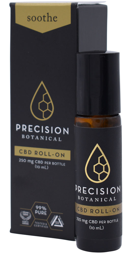 Precision Botanical CBD products include its Soothe line. These topicals provide mess-free application and each one easily fits into a daily regimen.