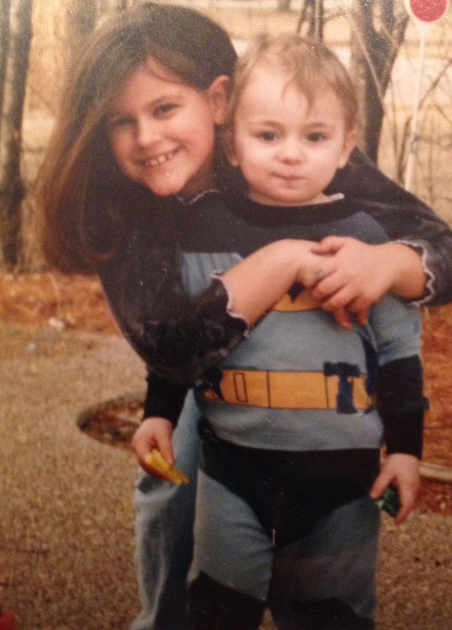 The author and her brother